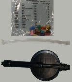 HydroSprayer Lid with dilution tips and suction tube with strainer end fits 381 or 383
