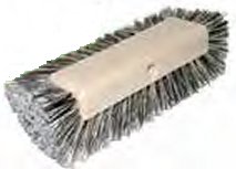 Truck wash brush soft flagged polystyrene trim around sides and front of brush black and white trim color No. 188M